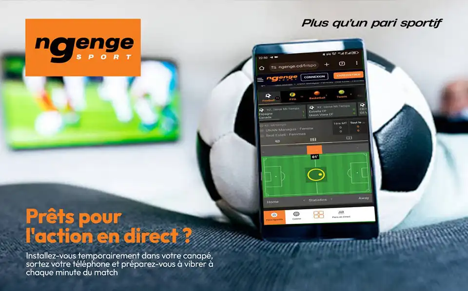 Ngenge Banner with mobile phone
